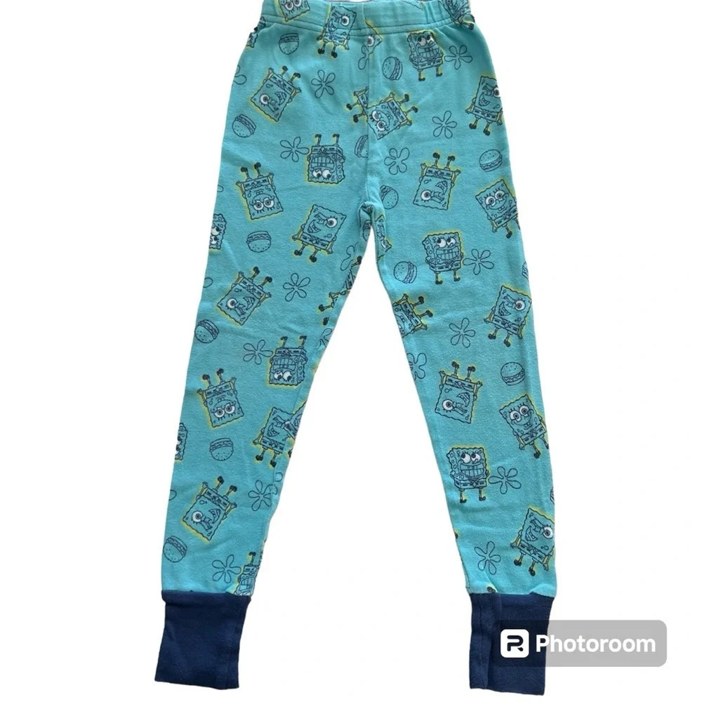 SpongeBob SquarePants pj pants with white t-shirt - Picture 3 of 6